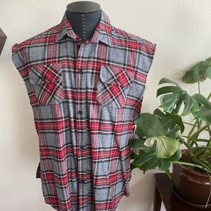 Fear Of God Sleeveless Flannel